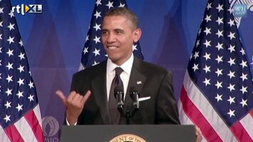 Editie NL Obama zingt 'sexy back'