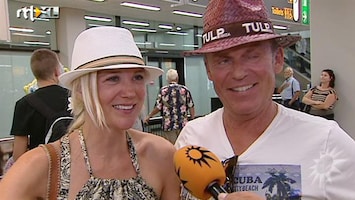 RTL Boulevard Sonja Bakker en Jan Reus terug van Ibiza