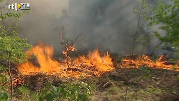 RTL Nieuws Heli's ingezet bij heidebrand Drente