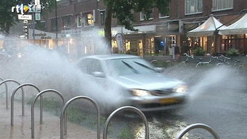 RTL Nieuws Stortbuien zorgen voor wateroverlast