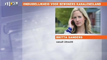 RTL Nieuws 'Onduidelijkheid voor bewoners Kanaleneiland'