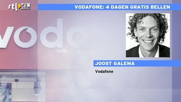 RTL Z Nieuws Vodafone: alle klanten kunnen van 2-5 mei gratis bellen en sms'en