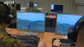 RTL Nieuws Militairen trainen met computerspelletjes
