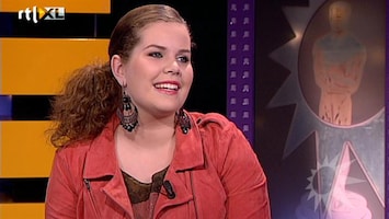 RTL Boulevard TVOH-finaliste Iris Kroes aan de desk