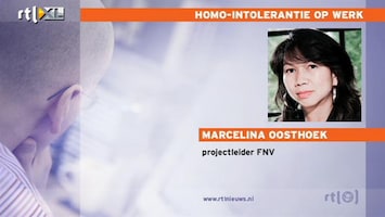 RTL Z Nieuws Helft homo's durft op werk niet uit de kast te komen
