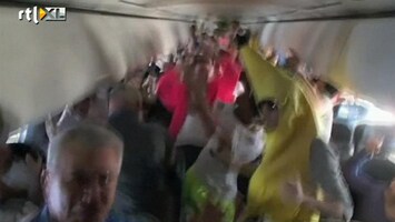 RTL Nieuws Onderzoek naar Harlem shake in vliegtuig