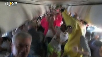 RTL Nieuws Onderzoek naar Harlem shake in vliegtuig