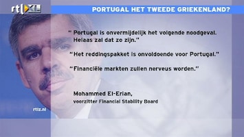 RTL Z Nieuws 11:00 Portugal te weinig opgeschoten met hervormingen en dat komt terug in rente van 15%