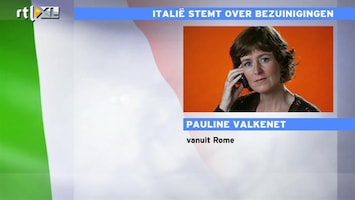 RTL Z Nieuws Stemming parlement Italië zal zonder problemen verlopen