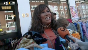 RTL Boulevard Patty Brad op vrijmarkt met Luv-kleding