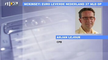 RTL Z Nieuws CPB: niet alle verdiensten toeschrijven aan invoering euro