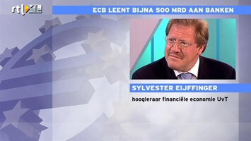 RTL Z Nieuws Eijffinger: Bank steken ECB-geld mogelijk in staatsleningen