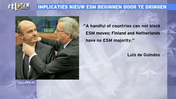 RTL Z Nieuws 11:00 Spaanse minister zet ESM-discussie op scherp