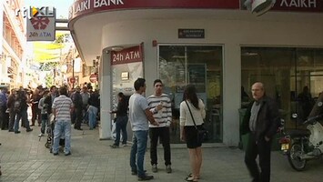 RTL Z Nieuws Live beelden: banken in Cyprus weer open