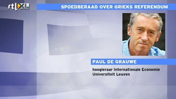RTL Z Nieuws De Grauwe: alleen ECB kan redding brengen, het moet!