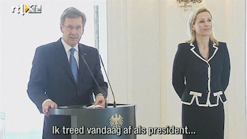 RTL Nieuws Duitse president Wulff is afgetreden