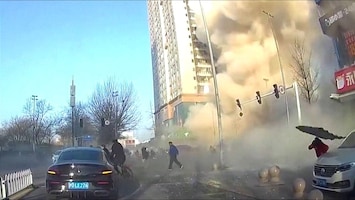 Dashcams filmen giga-explosie in Noord-China, totale paniek