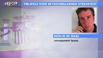 RTL Z Nieuws Ook in Spanje scepsis over stress tests