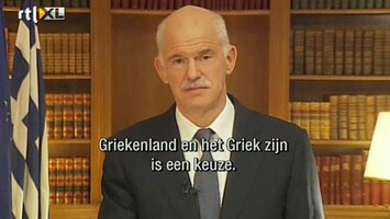 RTL Z Nieuws Papandreou neemt officieel afscheid: speech