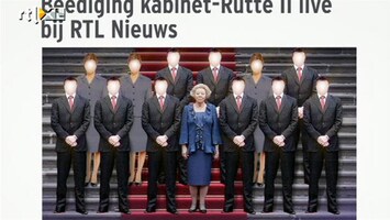 RTL Z Nieuws Beatrix beëdigt vandaag nieuwe kabinet
