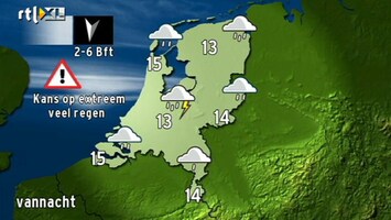 RTL Z Nieuws Zware regenbuien vanavond