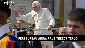 Editie NL Grote verbazing over aftreden Paus