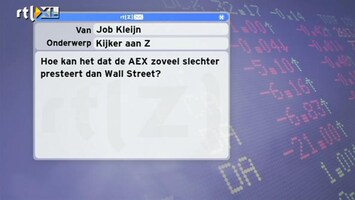 Special: De Kijker Aan Zet Hoe kan het dat de AEX zoveel slechter presteert dan Wall Street?