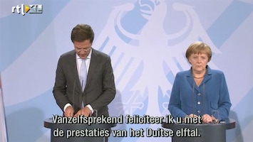 RTL Nieuws Rutte wenst Duits 'Mannschaft' succes