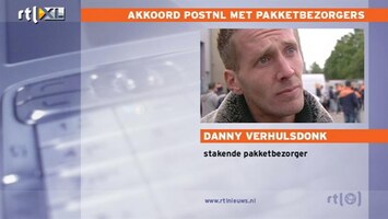 RTL Z Nieuws Akkoord PostNL met pakketbezorgers