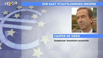 RTL Z Nieuws De Vries (Erasmus) analyseert opkopen obligaties ECB: prudent korte termijn