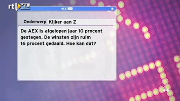 Special: De Kijker Aan Zet De AEX steeg in 2012 10%, maar winsten daalden. Hoe kan dat?