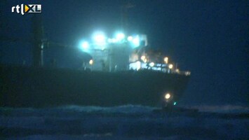 RTL Z Nieuws Vrachtschip gestand bij Wijk aan Zee