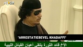 RTL Z Nieuws Arrestatiebevel tegen Kadaffi