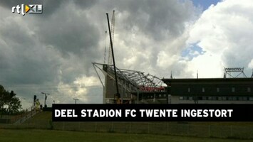 RTL Z Nieuws Dak stadion FC Twente stort in: diverse gewonden