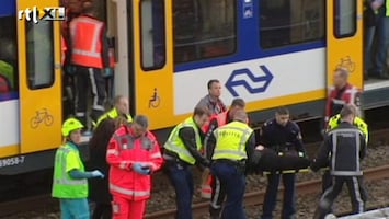 RTL Nieuws Treinongeluk Amsterdam (ruw beeld)