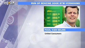 RTL Z Nieuws BTW-verhoging: Het wordt druk aan de pomp dit weekend