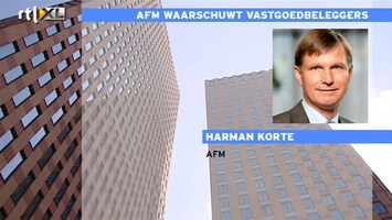 RTL Z Nieuws AFM: zelfregulering vastgoedsector werkt niet goed; toezicht moet effectiever