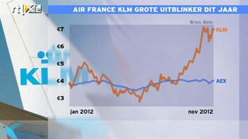 RTL Z Nieuws 17:30 Air France KLM de grote stijger van 2012: +80%