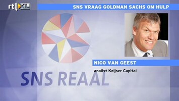 RTL Z Nieuws Tijdt in nadeel SNS; verkopen verzekeraars niet voldoende