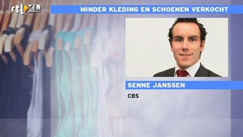 RTL Z Nieuws CBS: kleding- en schoenwinkels in zwaar weer