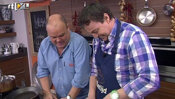 Koffietijd Paul de Leeuw en Caspar in de keuken 1