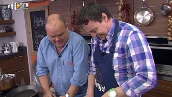 Koffietijd Paul de Leeuw en Caspar in de keuken 1