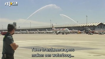 RTL Nieuws Waterbogen voor Spaanse voetballers