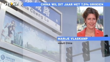 RTL Nieuws China wil dit jaar met 7,5 procent groeien