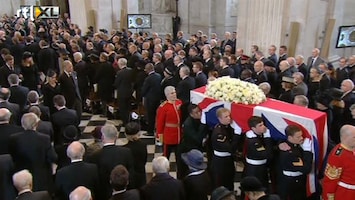 RTL Z Nieuws Oud-premier Thatcher met militaire eer begraven