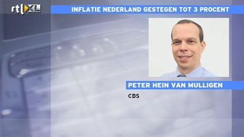 RTL Z Nieuws CBS: Inflatie stijgt mede door inflatie