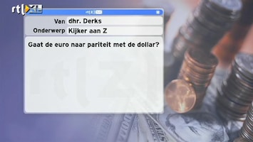 Special: De Kijker Aan Zet Gaat de euro naar pariteit met de dollar?