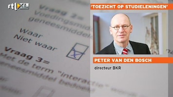 RTL Z Nieuws BKR: beter in de gaten gaan houden hoeveel studenten lenen