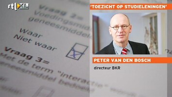 RTL Z Nieuws BKR: beter in de gaten gaan houden hoeveel studenten lenen