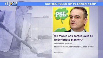 RTL Z Nieuws Forse kritiek uit Polen op plannen van minister Kamp